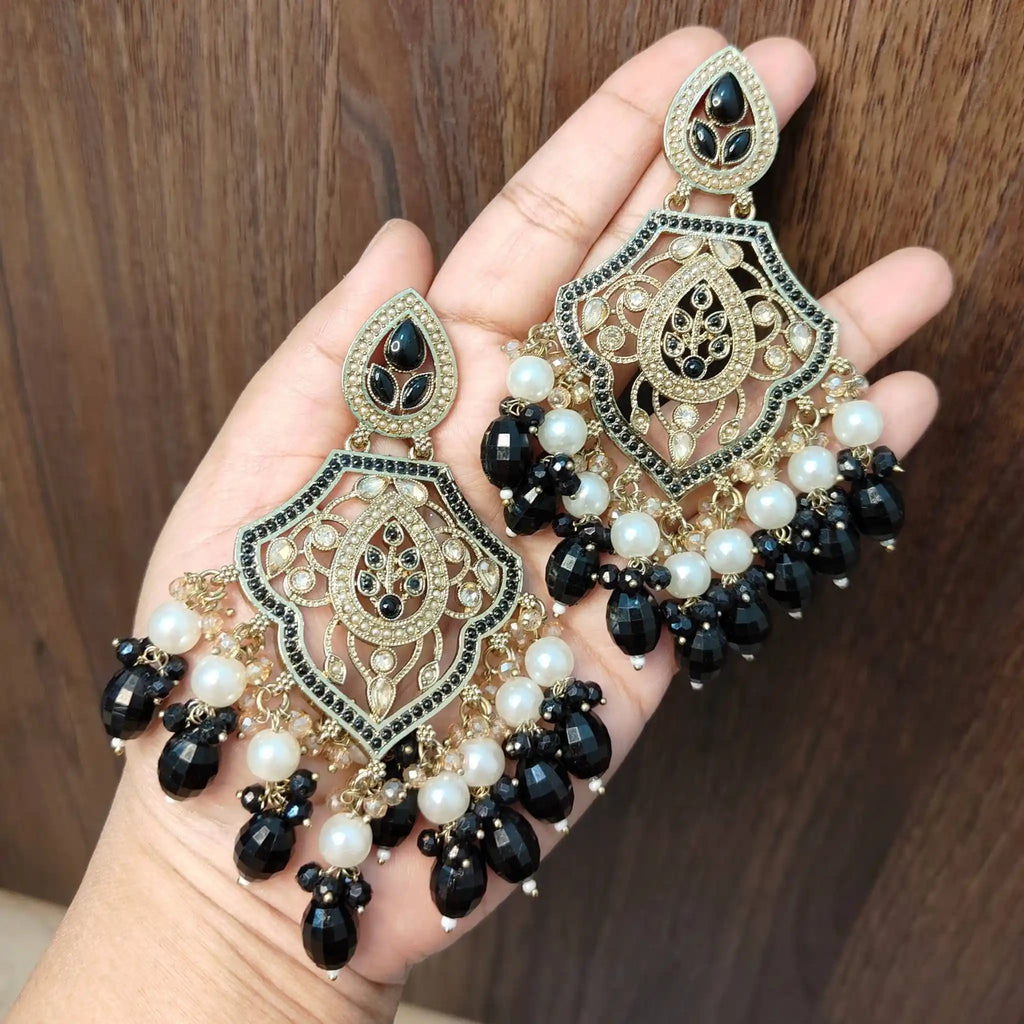AFSANA KUNDAN CHANDBALIS (BLACK)