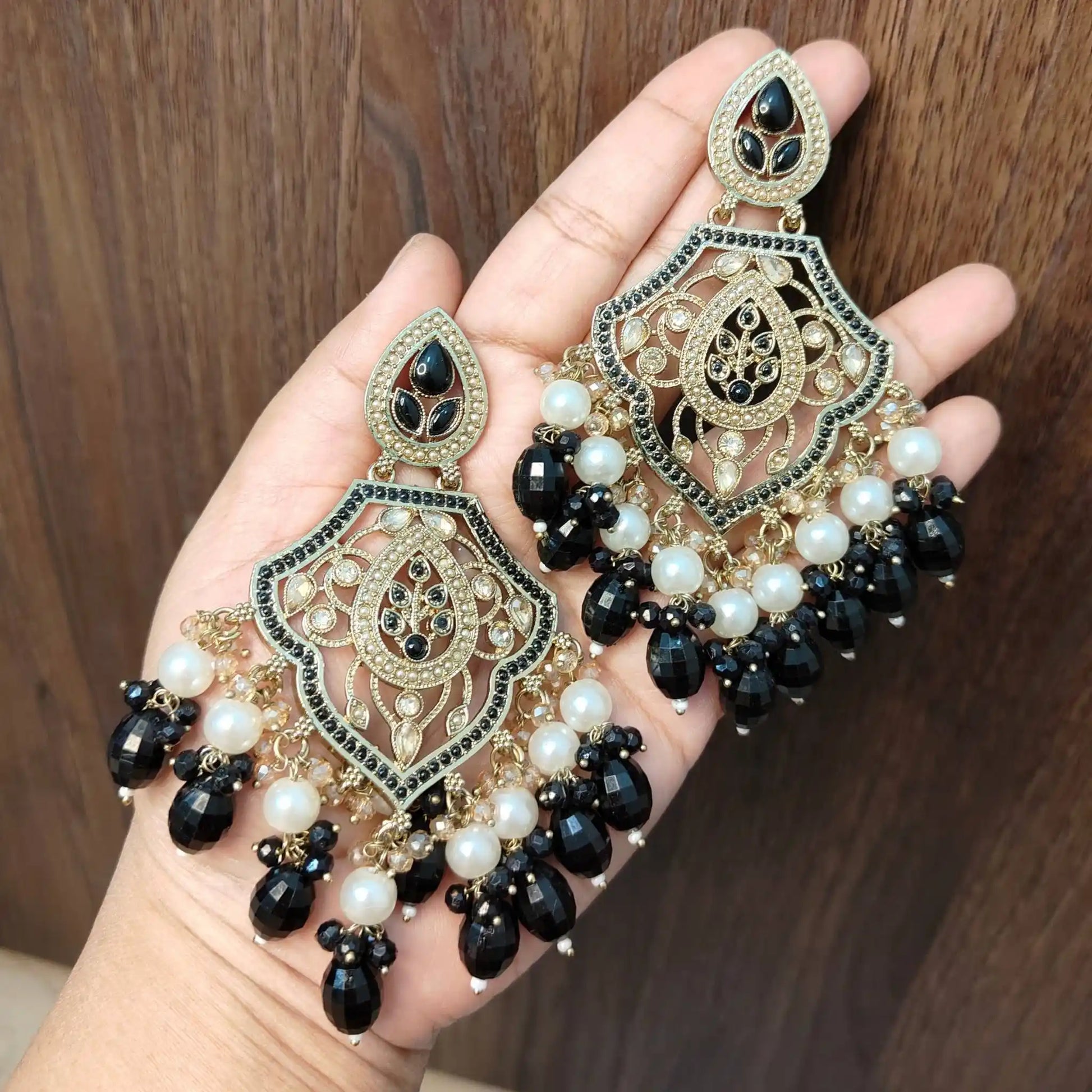 AFSANA KUNDAN CHANDBALIS (BLACK)