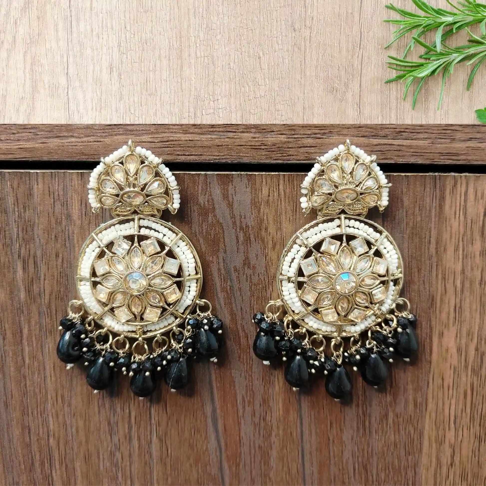 BRISHTI KUNDAN CHANDBALIS (BLACK)