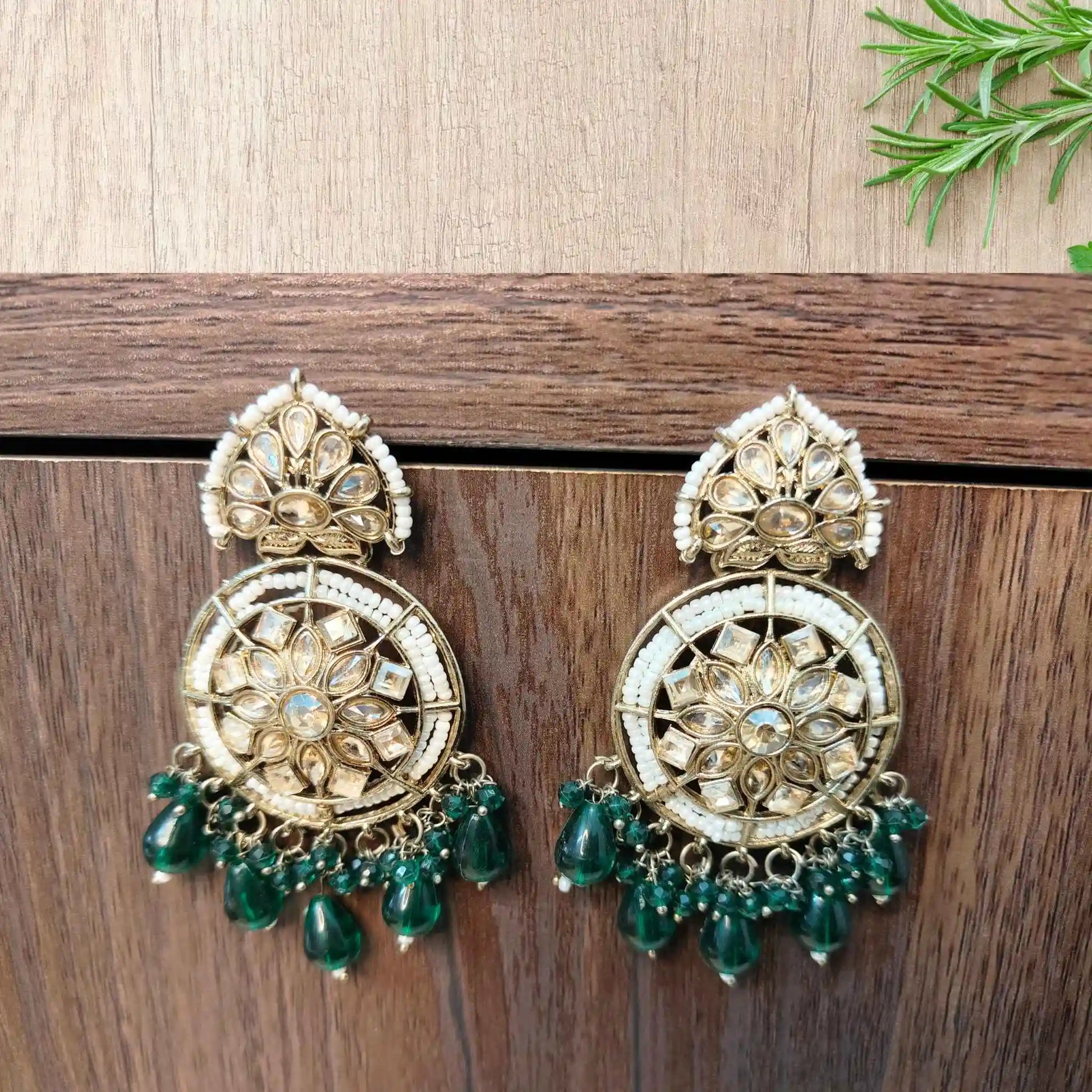 BRISHTI KUNDAN CHANDBALIS (GREEN)
