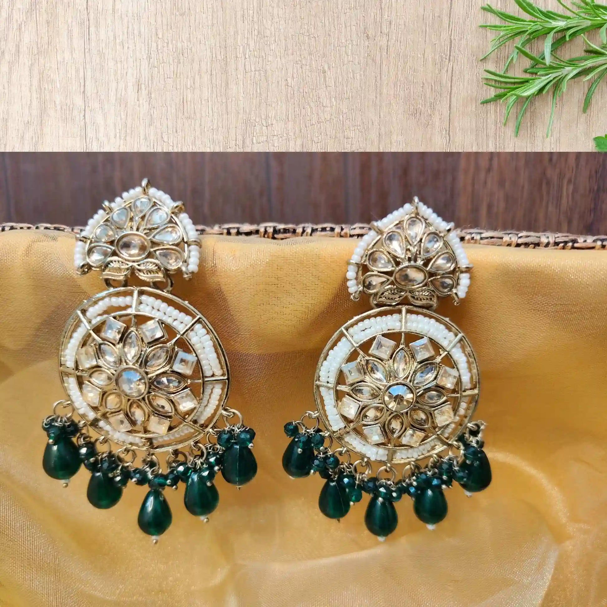 BRISHTI KUNDAN CHANDBALIS (GREEN)
