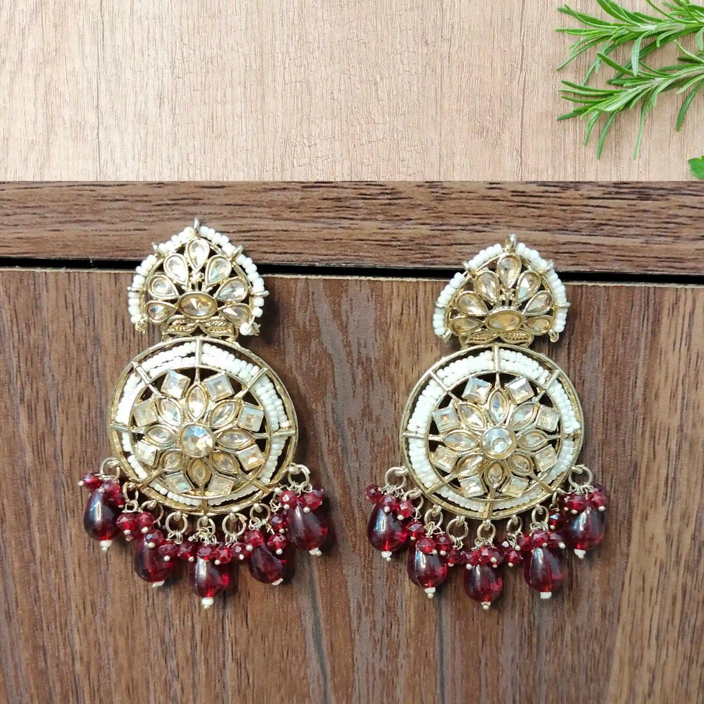 BRISHTI KUNDAN CHANDBALIS (MAROON)