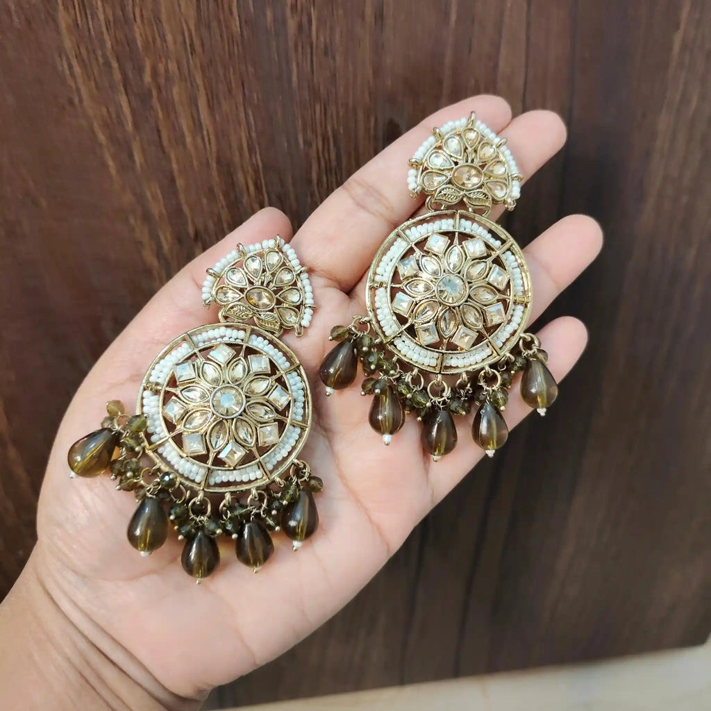 BRISHTI KUNDAN CHANDBALIS (MEHNDI GREEN)