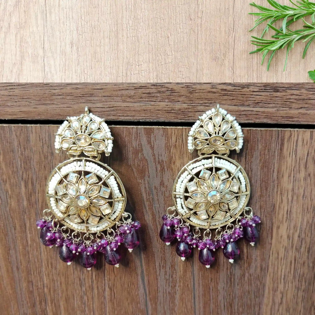 BRISHTI KUNDAN CHANDBALIS (PURPLE)