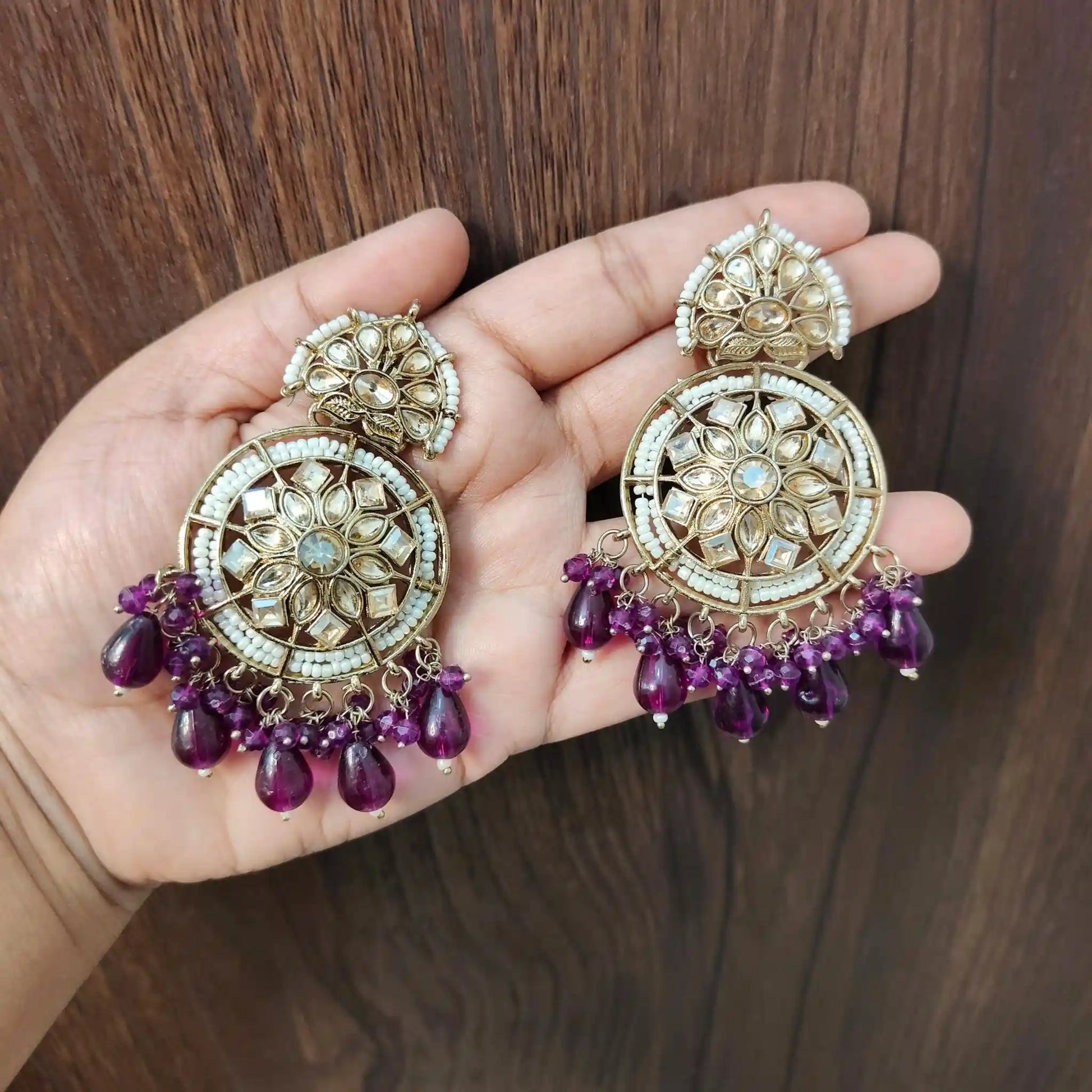BRISHTI KUNDAN CHANDBALIS (PURPLE)
