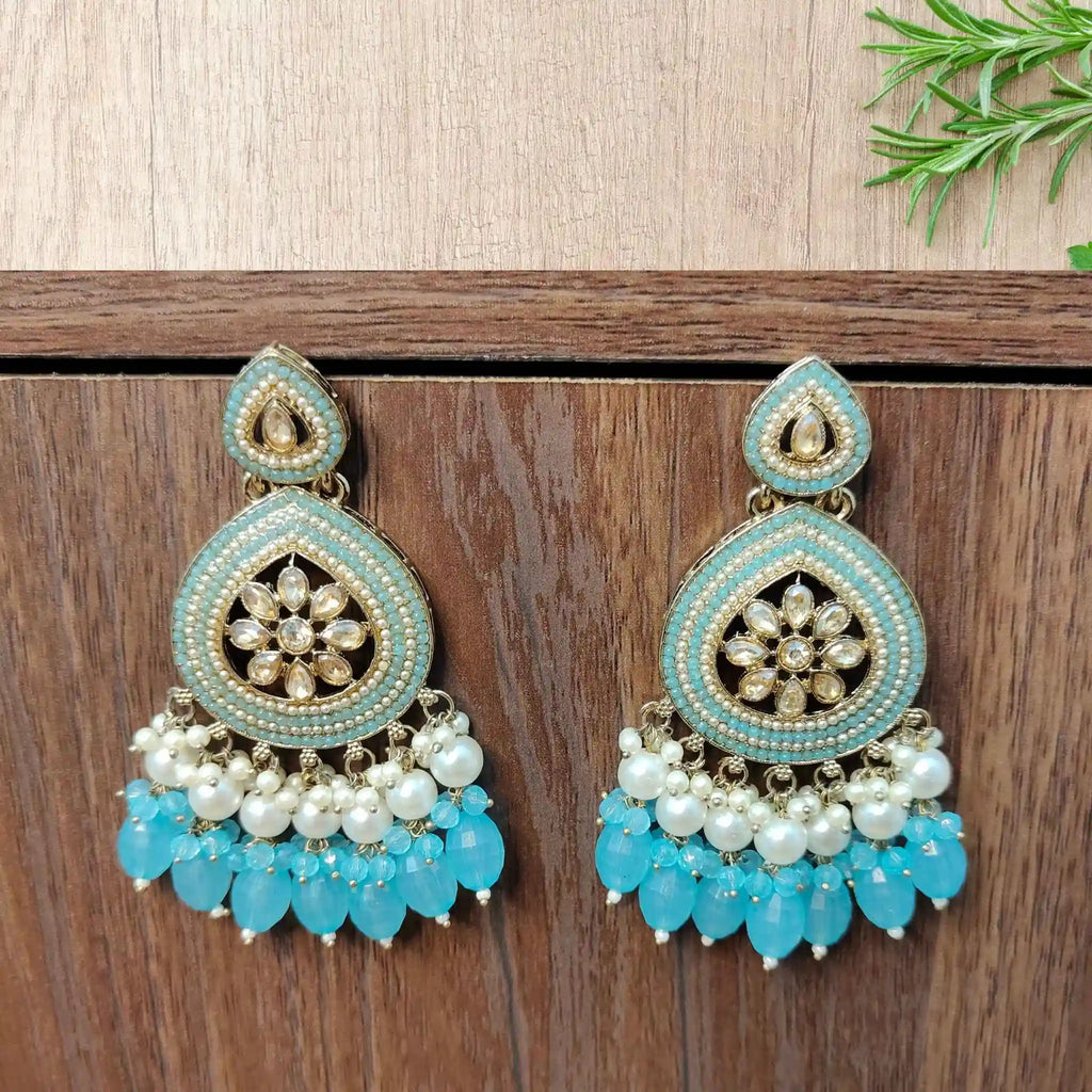 DRISHTI KUNDAN CHANDBALIS (LIGHT BLUE)