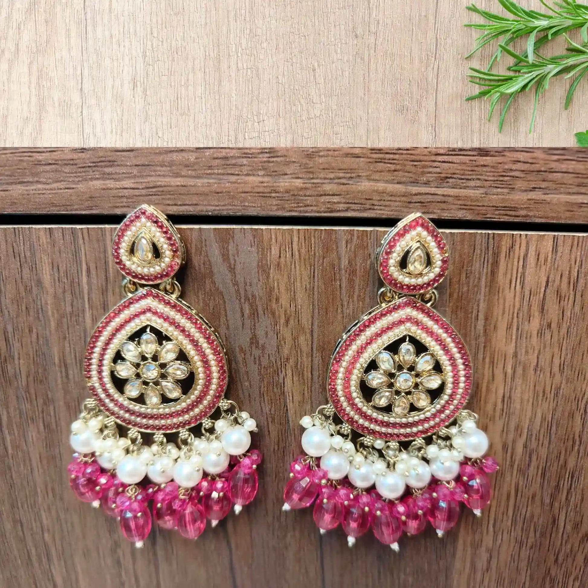 DRISHTI KUNDAN CHANDBALIS (RANI PINK)