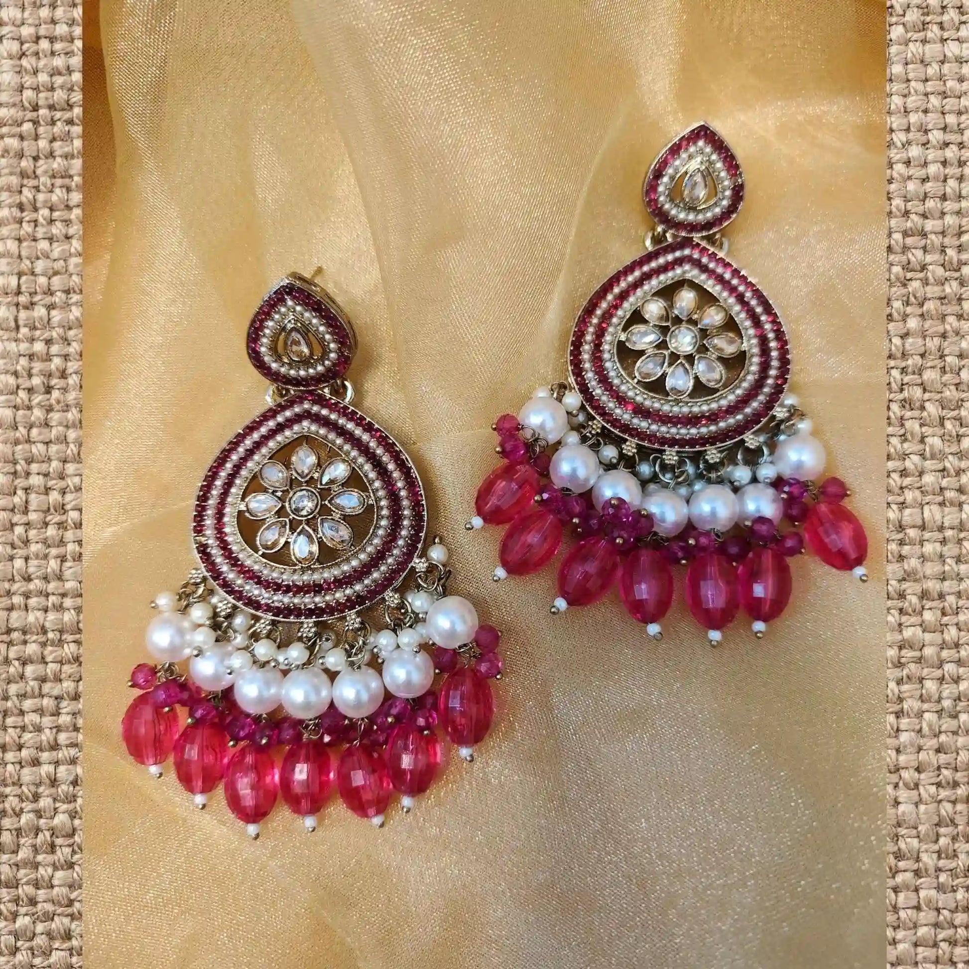 DRISHTI KUNDAN CHANDBALIS (RANI PINK)