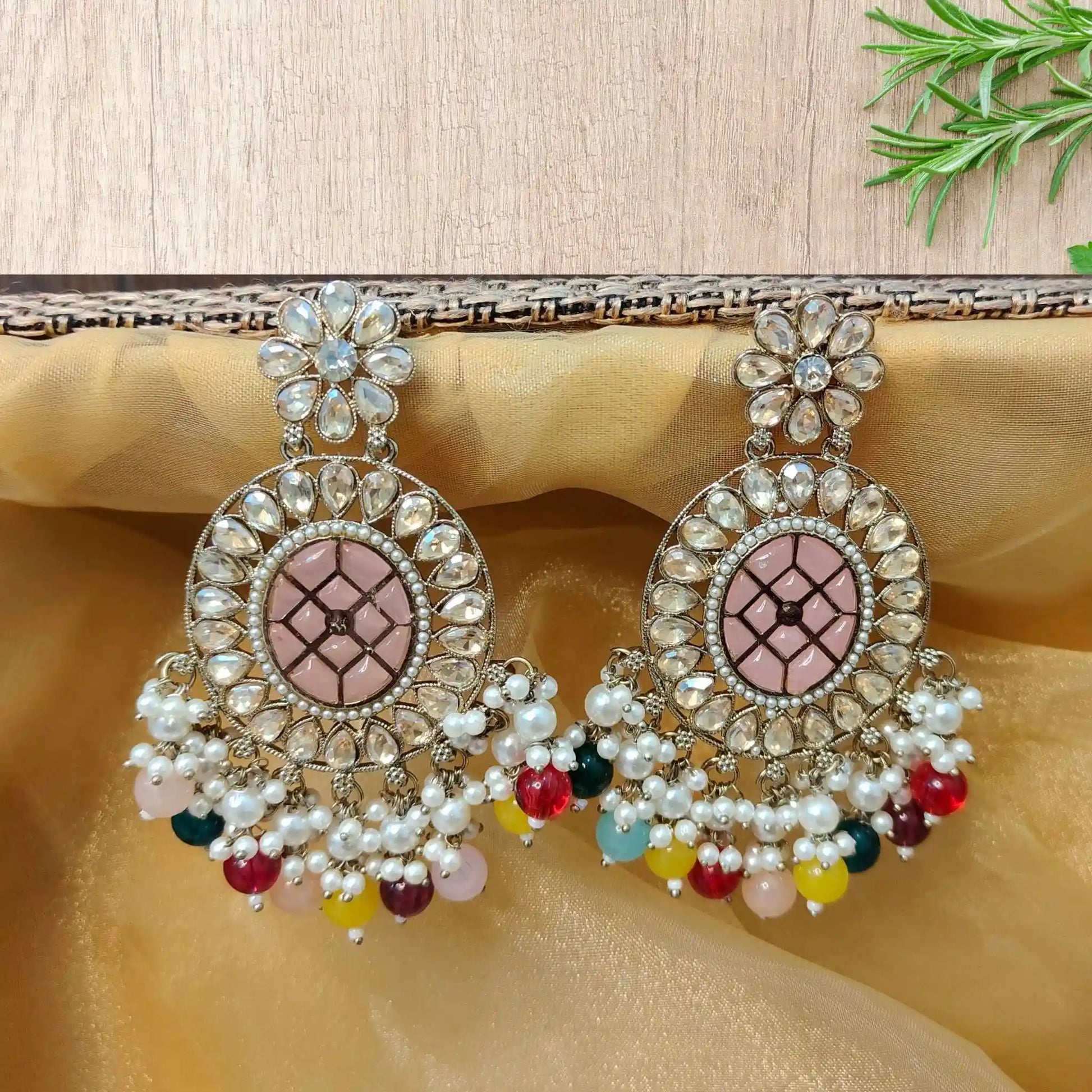FAINA KUNDAN CHANDBALIS (MULTICOLOR)