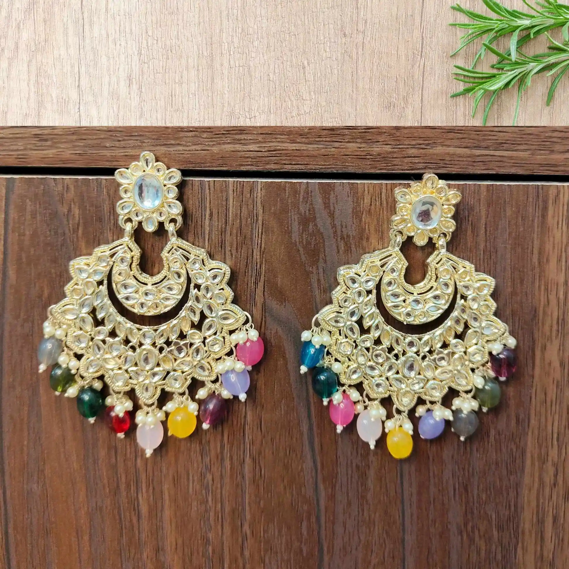 ISHIRA KUNDAN CHANDBALIS (MULTICOLOR)