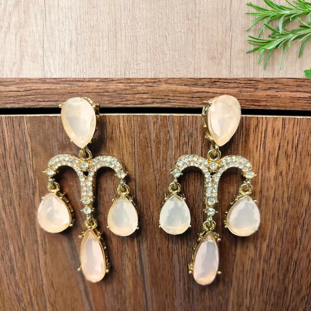 JHILMIL EARRINGS (PEACH)