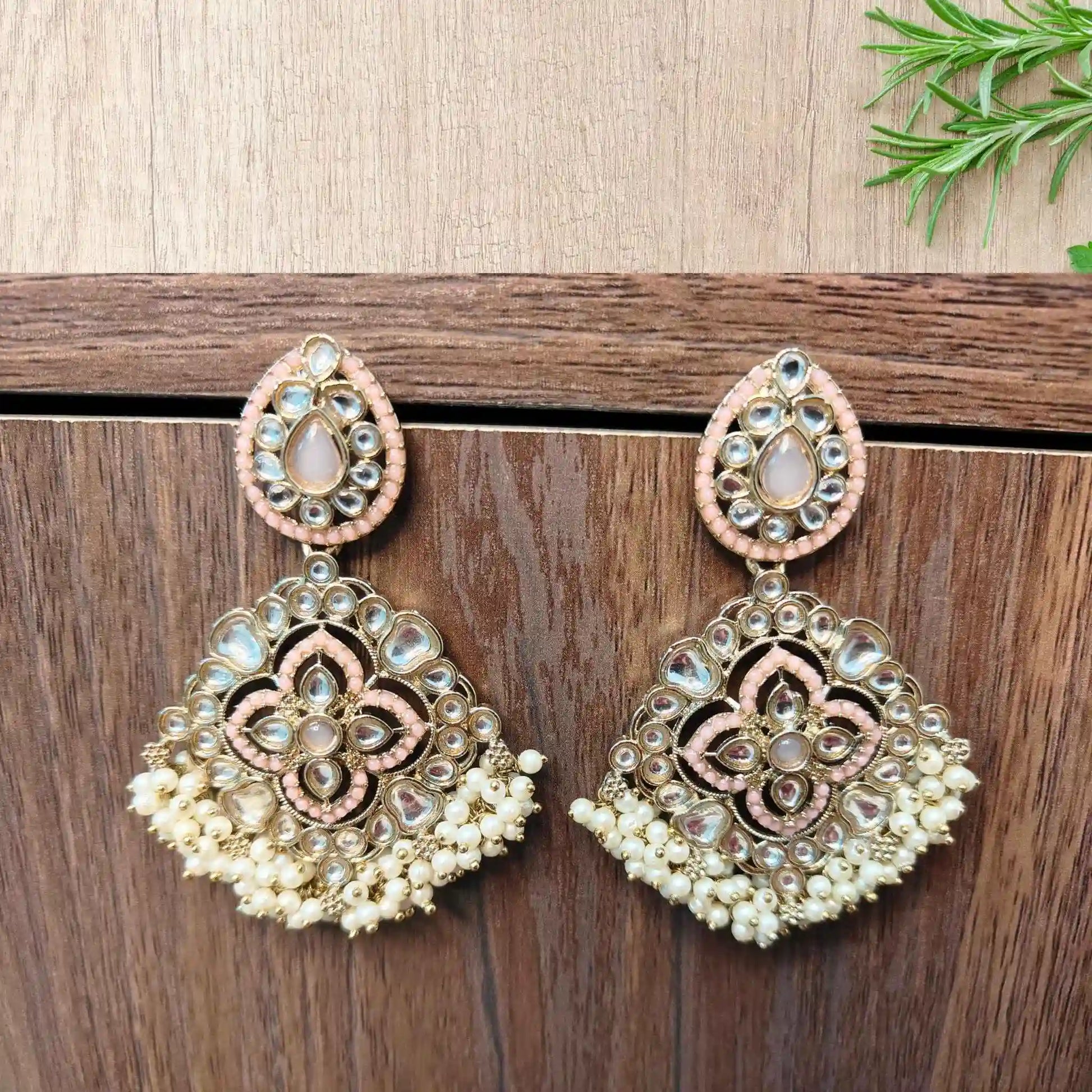 JUHI KUNDAN CHANDBALIS (BABY PINK)
