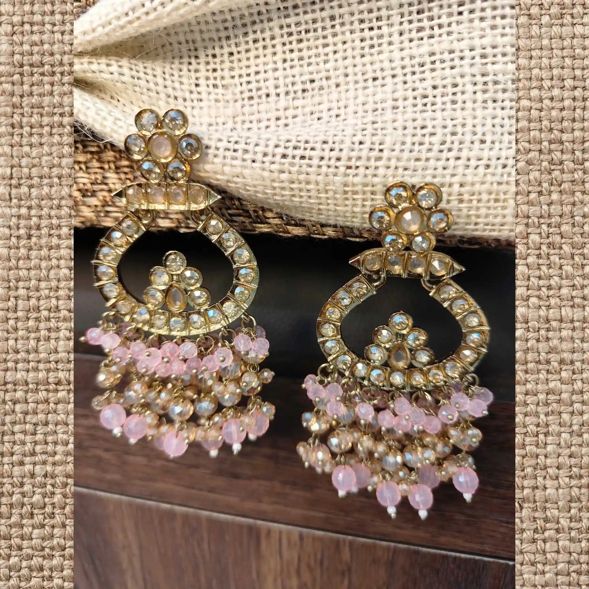 KASHVI KUNDAN CHANDBALIS (BABY PINK)