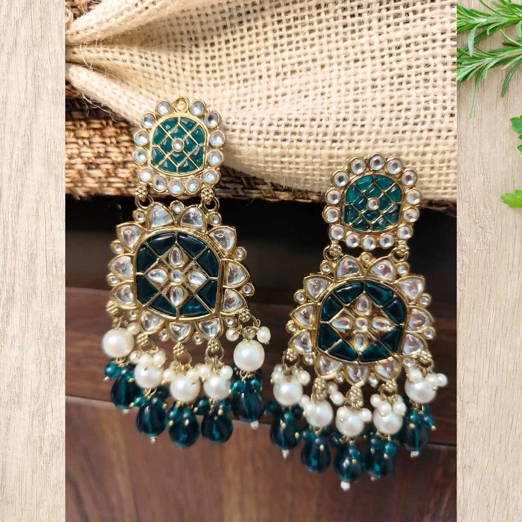 WARISHA KUNDAN CHANDBALIS (GREEN)